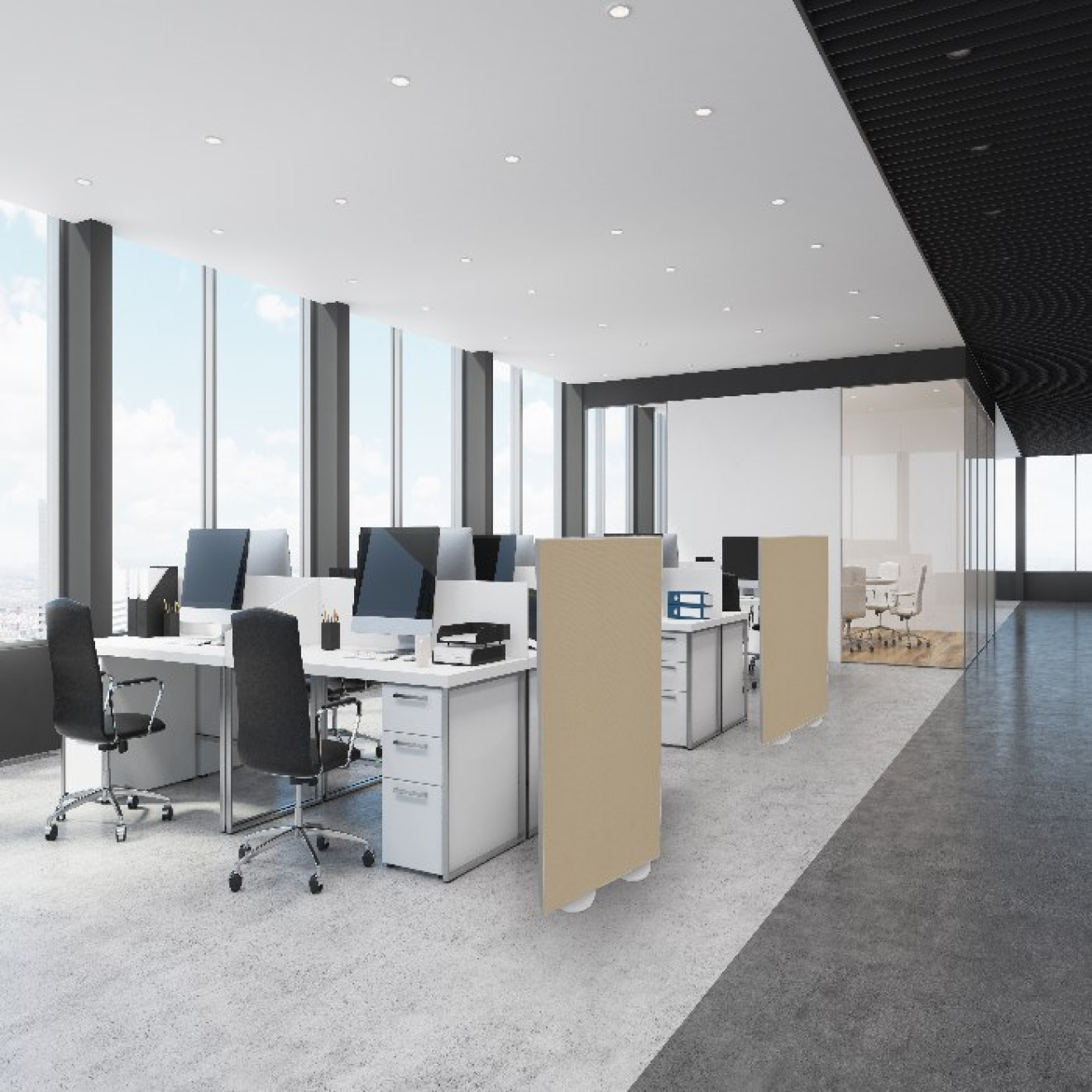 Raumtrenner bzw. Stellwand 160cm x 100cm Camira YS108