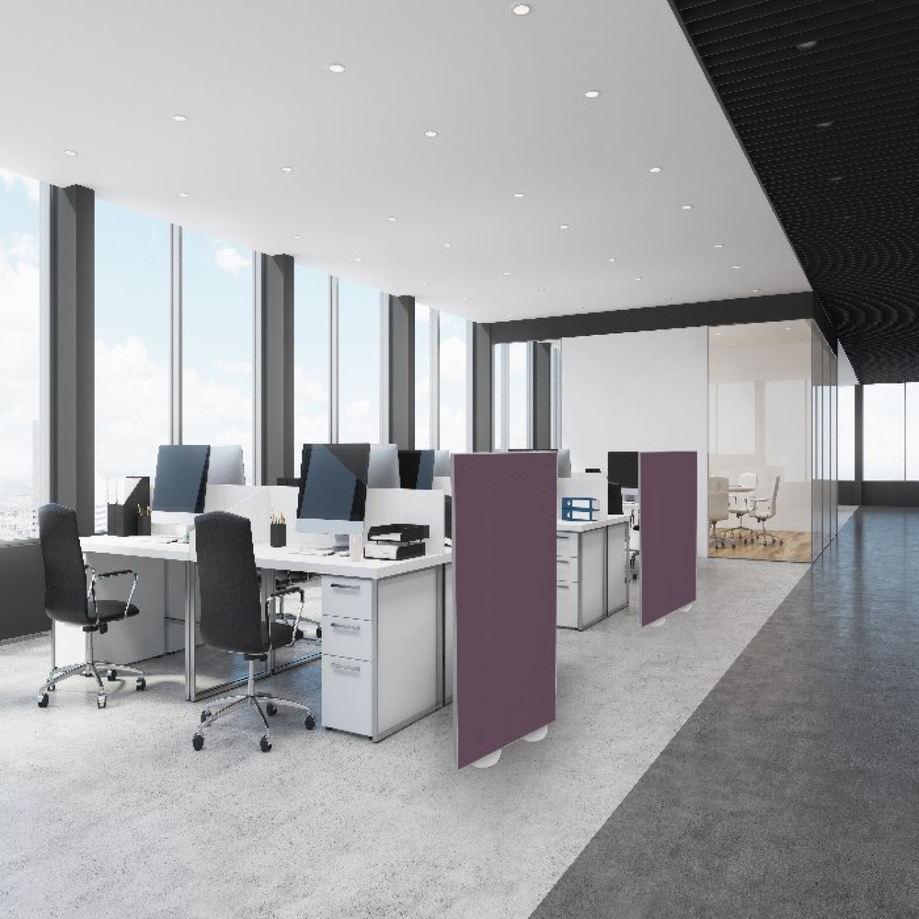 Raumtrenner bzw. Stellwand 160cm x 100cm Camira YS102