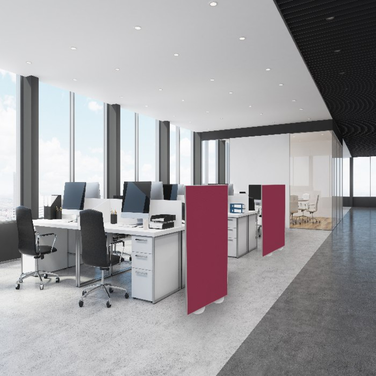 Raumtrenner bzw. Stellwand 160cm x 100cm Camira YS101