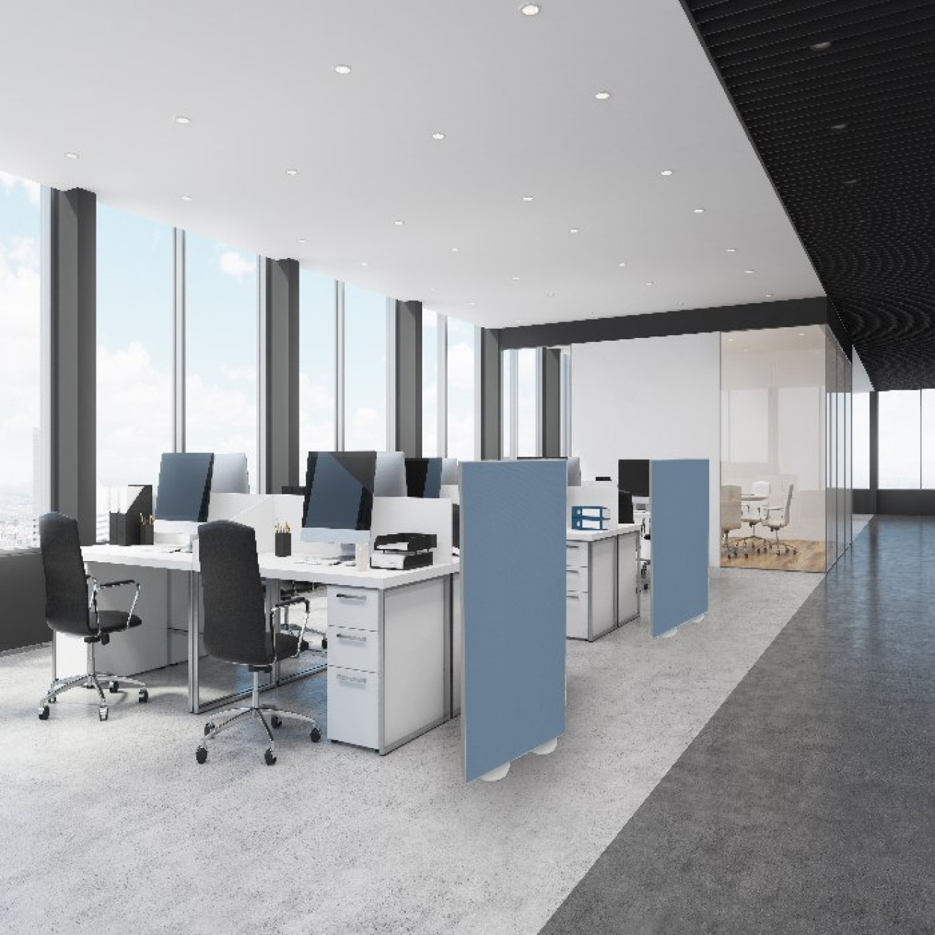 Raumtrenner bzw. Stellwand 160cm x 100cm Camira YS095