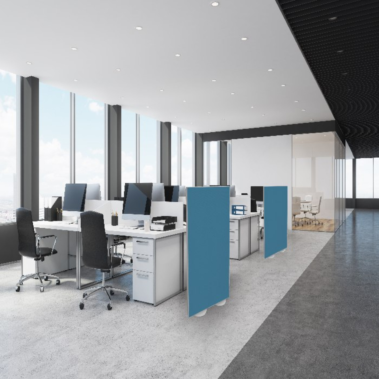 Raumtrenner bzw. Stellwand 160cm x 100cm Camira YS073