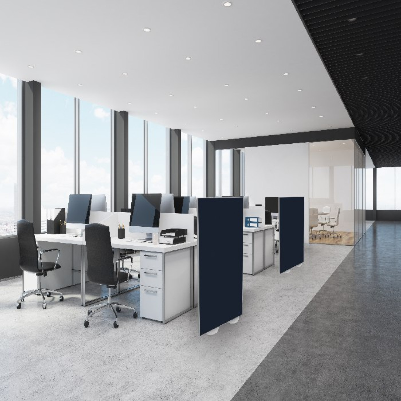 Raumtrenner bzw. Stellwand 160cm x 100cm Camira YS026