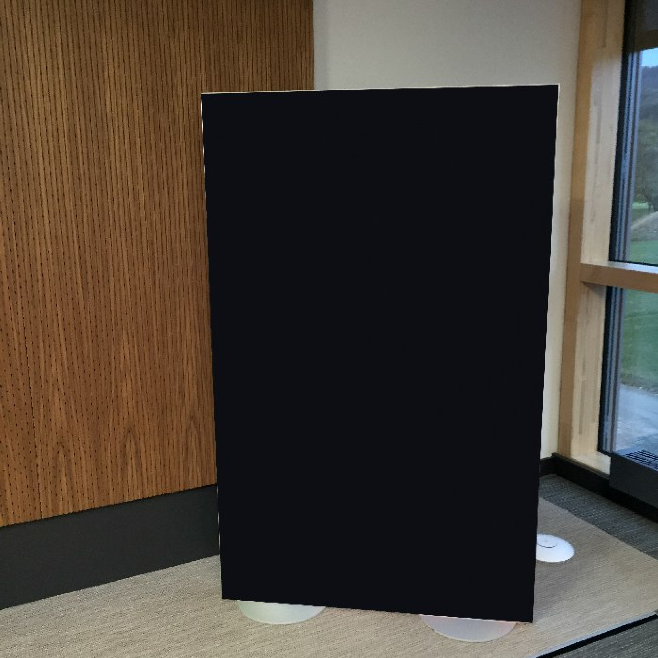 Raumtrenner bzw. Stellwand 160cm x 100cm Camira YS009 schwarz
