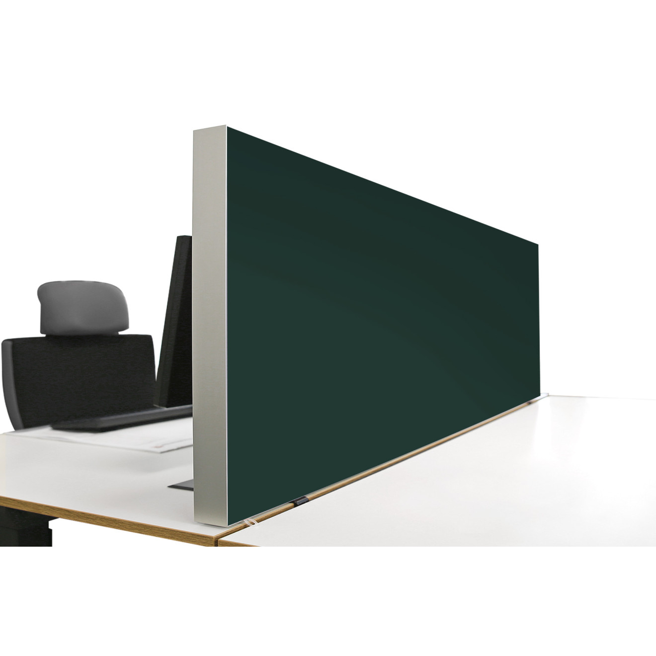 Tischabtrennung 100cm x 50cm x 4,5cm inkl. Alurahmen - Camira® Stoff YS045