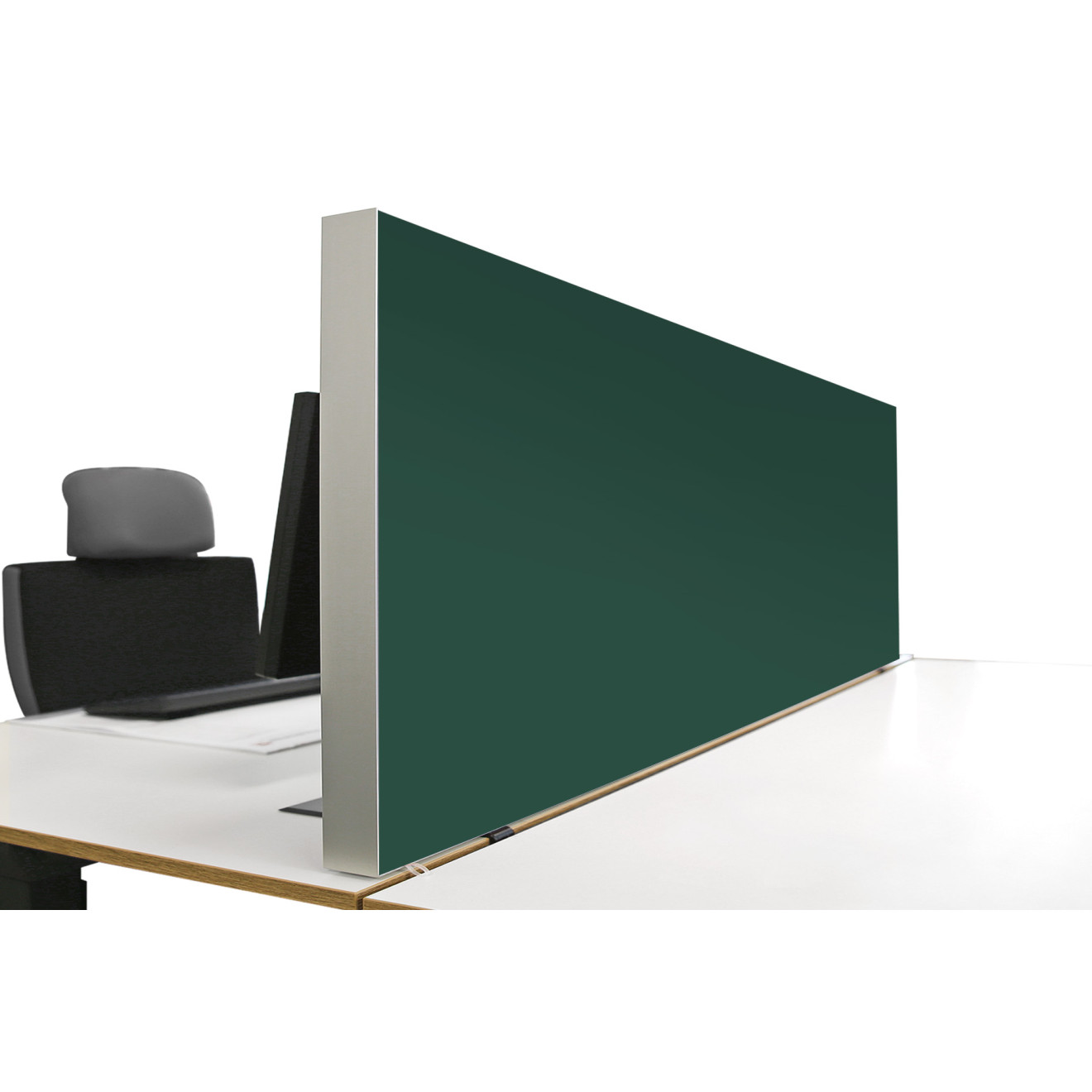 Tischabtrennung 100cm x 50cm x 4,5cm inkl. Alurahmen - Camira® Stoff YS047