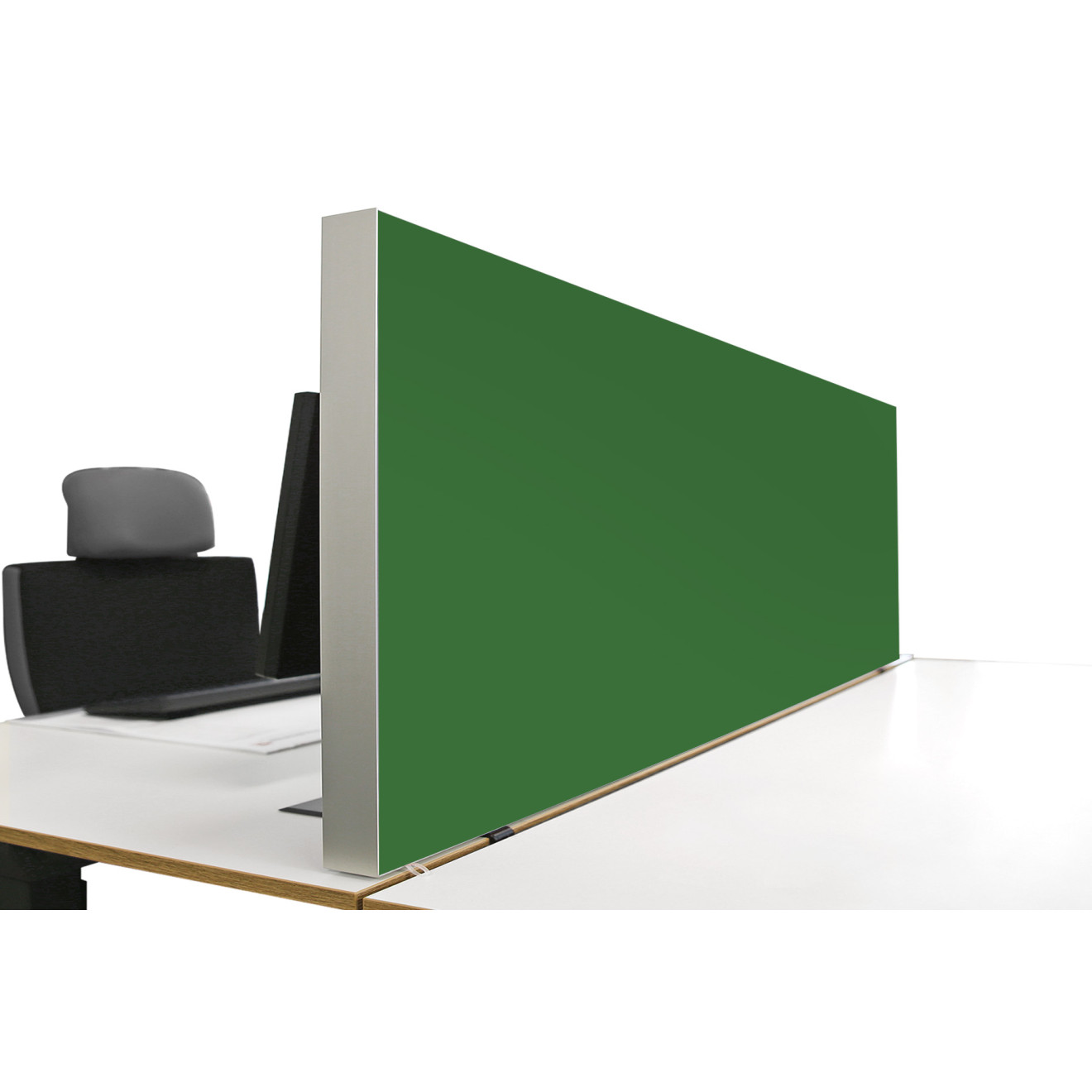 Tischabtrennung 100cm x 50cm x 4,5cm inkl. Alurahmen - Camira® Stoff YS160