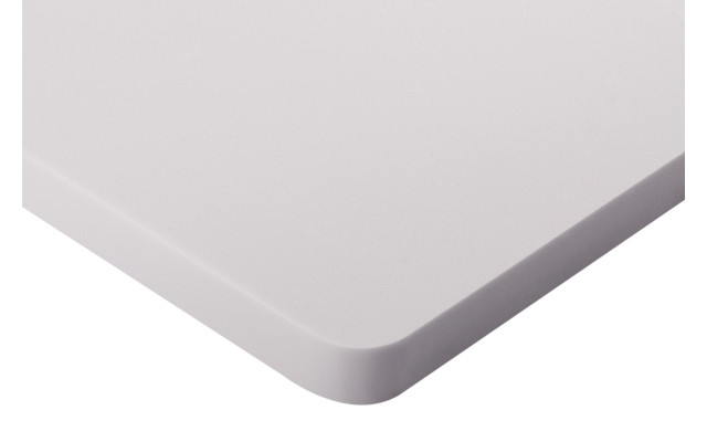 Absorber abgerundet aus Basotect® G+ Schaumstoff 100cm x 50cm x 5cm, hellgrau