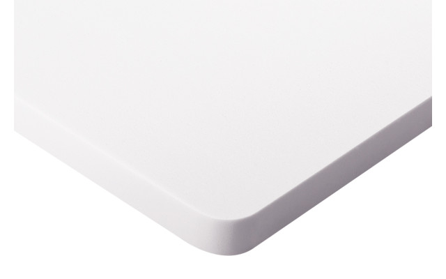 Absorber abgerundet aus Basotect® Schaumstoff 100cm x 50cm x 5cm, weiss