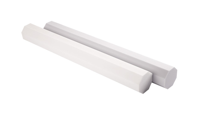 Baffel aus Basotect® G+ achteckig 12 x 12 x 100cm, hellgrau