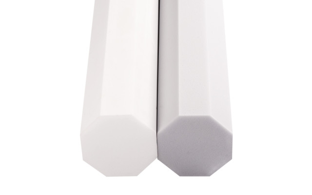 Baffel aus Basotect® G+ achteckig 12 x 12 x 100cm, hellgrau
