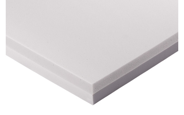 Decorschaumstoff aus Basotect® G+ Schaumstoff 100 x 50 x 5cm,hellgrau, klebend