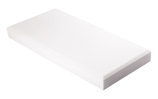 Decorschaumstoff aus Basotect® Schaumstoff 100 x 50 x 10cm, weiss