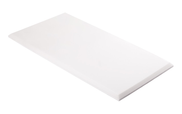Decorschaumstoff aus Basotect® Schaumstoff 100 x 50 x 3cm, weiss