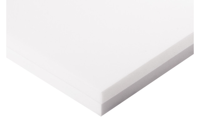 Decorschaumstoff aus Basotect® Schaumstoff 100 x 50 x 5cm,weiss,klebend