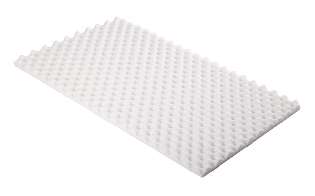 Noppenschaumstoff aus Basotect®100cm x 50cm x 3cm, weiss