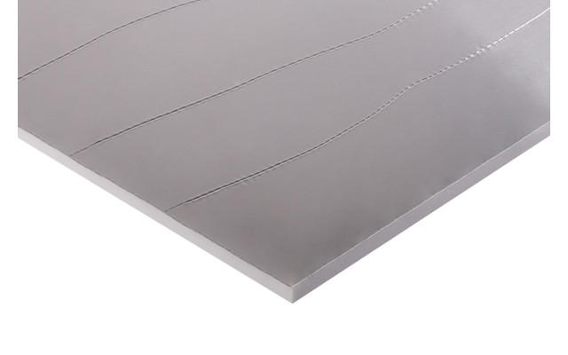 Absorber aus Basotect® G+ mit Aluminiumfront 100cm x 50cm x 1cm, hellgrau klebend