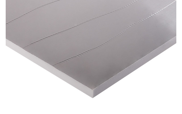 Absorber aus Basotect® G+ mit Aluminiumfront 100cm x 50cm x 3cm, hellgrau klebend