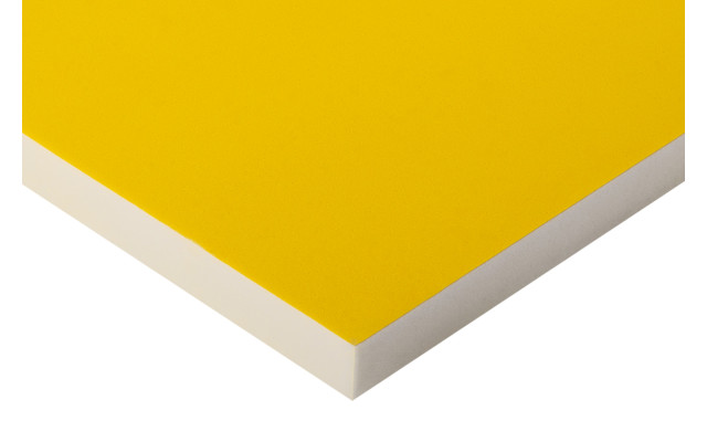 Absorber aus Basotect® 100cm x 50cm x 5cm, gelb