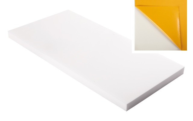 Absorber aus Basotect® Schaumstoff 100cm x 50cm x 5cm,weiss,klebend