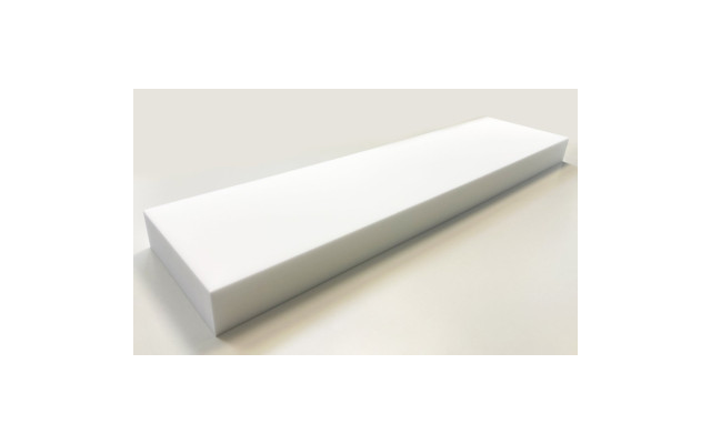 Absorber aus Basotect® Schaumstoff 100cm x 25cm x 7cm, weiss