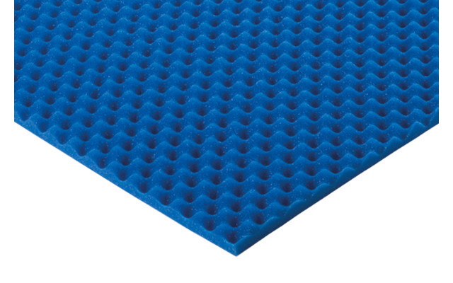 Blauer Akustikschaumstoff Noppenschaumstoff 100x50x2cm