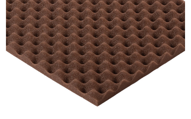 Noppenschaumstoff Colorline 95 x 45 x 3cm braun PU Schaumstoff