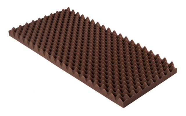 Noppenschaumstoff Colorline 95 x 45 x 5cm braun PU Schaumstoff