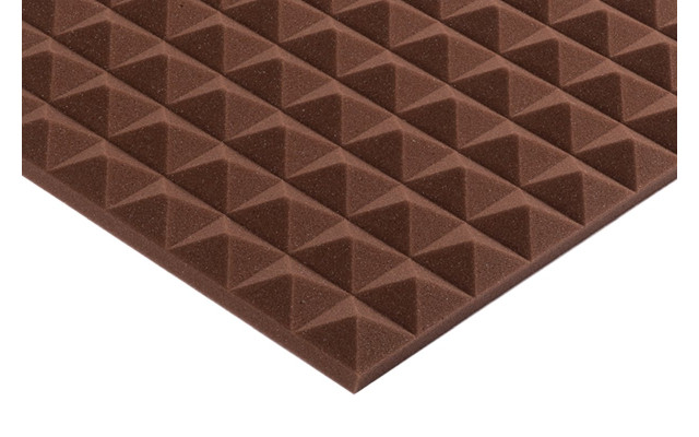 Pyramidenschaumstoff Colorline 95 x 45 x 3cm braun PU Schaumstoff