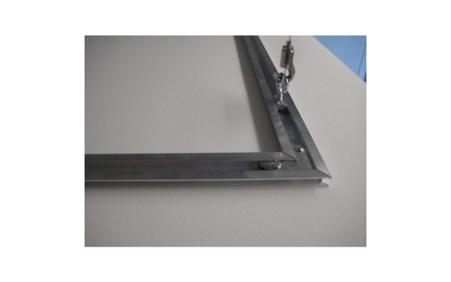 Deckensegel Akustiksegel weiss 100 x 100 x 5cm inkl. stabilisierende Aluschiene