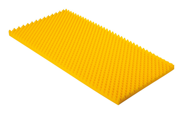 Gelber Akustikschaumstoff Noppenschaumstoff 100x50x4cm