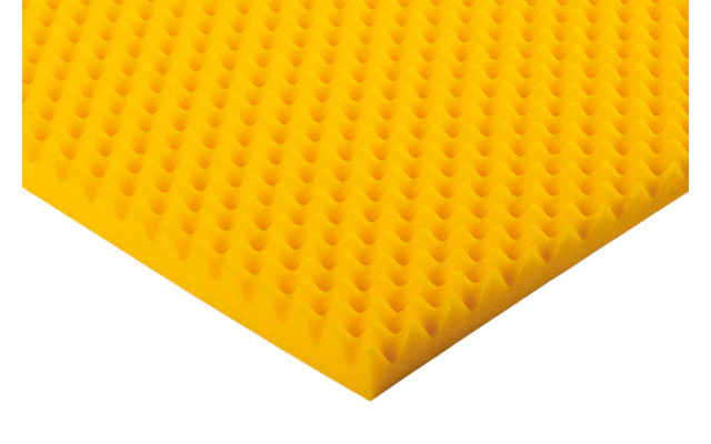 Gelber Akustikschaumstoff Noppenschaumstoff 100x50x4cm