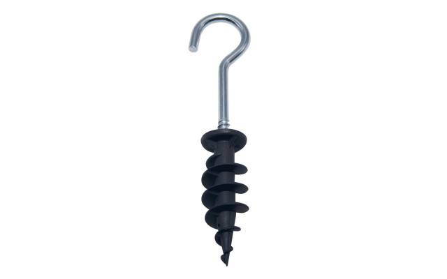 Ein Haken + Dübel für hängende Schaumstoffbefestigung