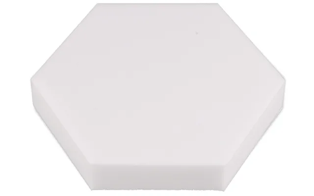 Hexagon aus Basotect® 29cm x 5cm in Weiß