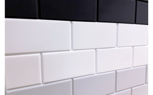 Akustikriegel Mauer aus Basotect® Schaumstoff 119cm x 14,9cm x 5cm, grau
