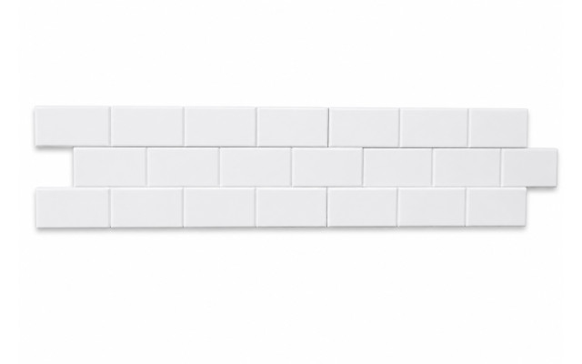 Akustikriegel Mauer aus Basotect® Schaumstoff 119cm x 14,9cm x 5cm, weiß