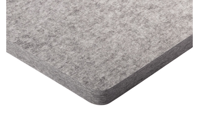 PET-VLIES Akustikabsorber 120cm x 60cm x 5cm, anthrazite/graue Vliesoberfläche