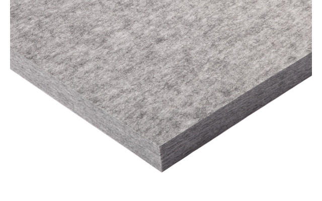 PET-VLIES Akustikabsorber 60cm x 60cm x 5cm, anthrazite/graue Vliesoberfläche