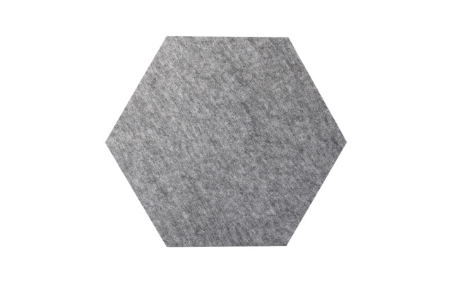 PET-VLIES Akustikabsorber Octa 29cm x 29cm x 5cm, anthrazite/graue Vliesoberfläche
