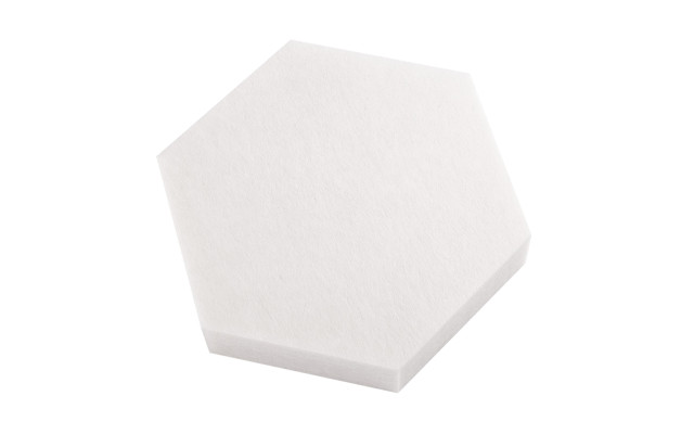 PET-VLIES Akustikabsorber Octa 29cm x 29cm x 2,5cm, weiße Vliesoberfläche