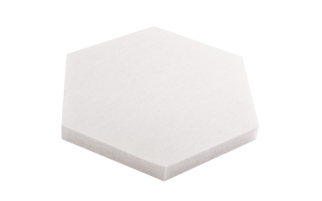PET-VLIES Akustikabsorber Octa 29cm x 29cm x 2,5cm, weiße Vliesoberfläche