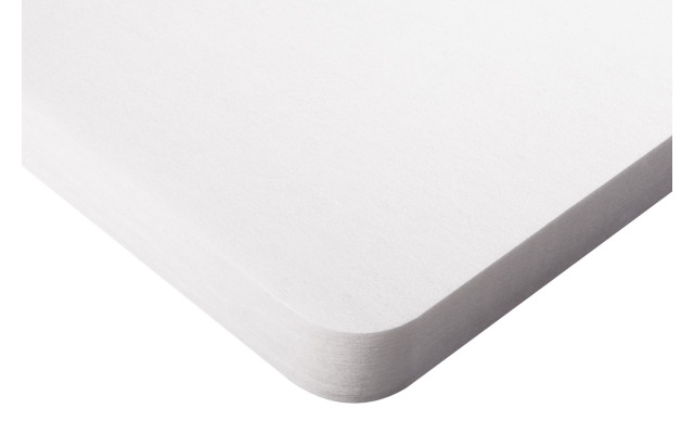PET-VLIES Akustikabsorber 120cm x 60cm x 5cm, weiße Vliesoberfläche