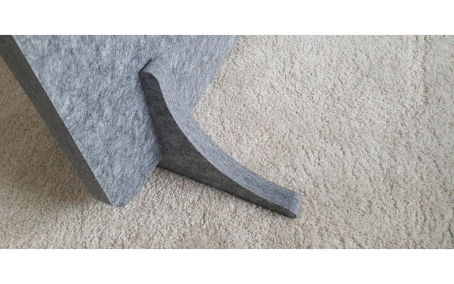 Office Trennwand Stellwand 180cm x 90cm Eco Office Line graues PET-Vlies
