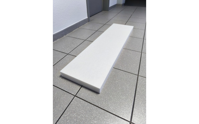 Sonderangebot PET-VLIES Akustikabsorber 113cm x 30cm x 5cm, weiße Vliesoberfläche