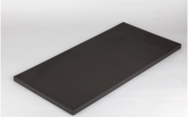 Polyethylen PE Schaumstoff 100x50x3cm, schwarz