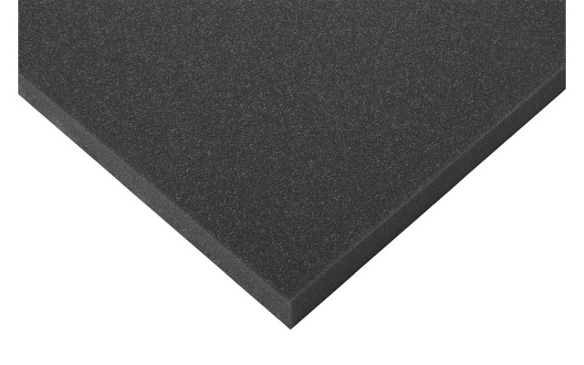 Hochwertiger Planer Schaumstoff MicroPor 100 x 50 x 3cm anthrazit,klebend - Schallschutzplatten