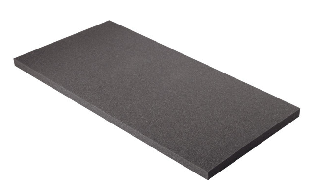 Hochwertiger Planer Schaumstoff MicroPor 100 x 50 x 3cm anthrazit - Schallschutzplatten