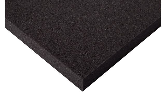 Hochwertiger Planer Schaumstoff MicroPor 100 x 50 x 5cm anthrazit,klebend - Schallschutzplatten