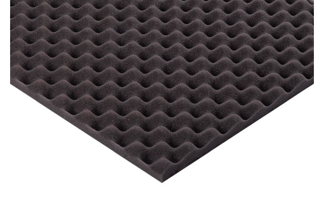 Akustik Noppenschaumstoff MicroPor 100 x 50 x 2cm anthrazit - Schaumstoff in Bestqualität