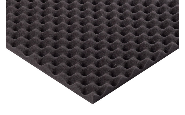 Akustik Noppenschaumstoff MicroPor 100 x 50 x 3cm anthrazit - Schaumstoff in Bestqualität