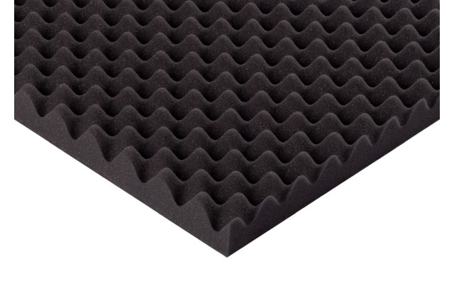 Akustik Noppenschaumstoff MicroPor 100 x 50 x 5cm anthrazit klebend - Schaumstoff in Bestqualität